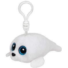 Мягкая игрушка "Брелок Белый тюлень Icing, 13 см", Beanie Boos, Ty