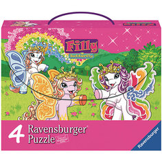 Пазл 4 в 1 "Филли Бабочки" 2*64 шт и 2*81 шт# Ravensburger