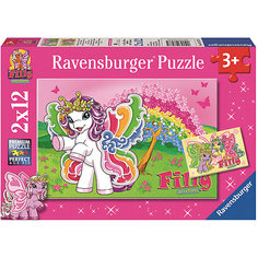 Пазл 2 в 1 "Филли. Принцесса Скарлет" 2*12 шт# Ravensburger