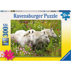 Пазл «Лошади в поле цветов» XXL 300 шт Ravensburger