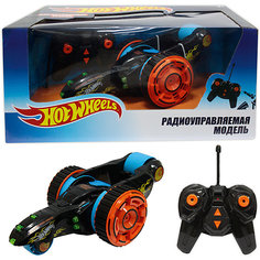 Hot Wheels трюковая трёхколёсная машина-перевёртыш на р/у, 27MHz, вращение на 360°, со светом, c АКБ, чёрная 1 Toy