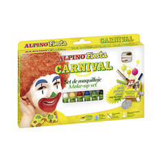 Детский аквагрим "Карнавал" (макияжные карандаши), 6*5 гр, 6 цв.+комплект Alpino