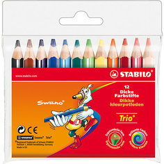 Набор цветных карандашей, 12 цв., Trio Stabilo