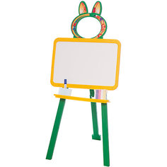 Мольберт для рисования магнитный
желто-салатовый, Doloni Mochtoys