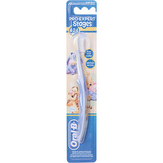 Детская зубная щетка Oral-B Stages  4-24 мес, голубо-синяя
