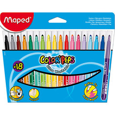 Набор фломастеров COLORPEPS, 18 цв. Maped