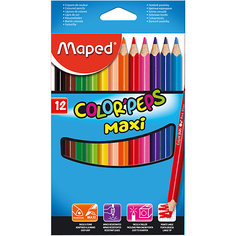 Набор цветных карандашей COLORPEPS MAXI, 12 цв. Maped