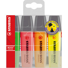 Набор маркеров BOSS 4 цв. Stabilo