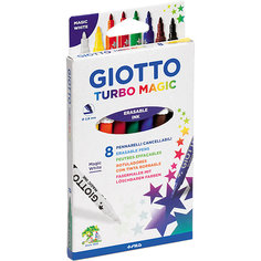 Фломастеры GIOTTO с поглотителем цвета, 8 цветов Lyra