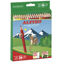Цветные шестигранные карандаши, 36 цв. Alpino