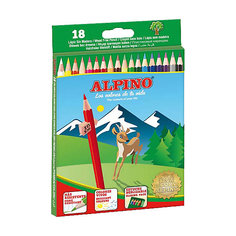 Цветные шестигранные карандаши, 18 цв. Alpino