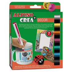 Фломастеры CREA DECOR, 7 цв. Alpino