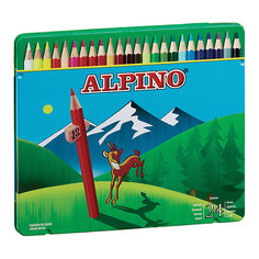 Цветные шестигранные карандаши, 24 цв. Alpino