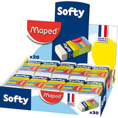 Ластик SOFTY мягкий, в футляре, MAPED