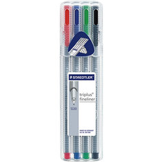 Staedtler Набор капиллярных ручек Triplus 4 цв.