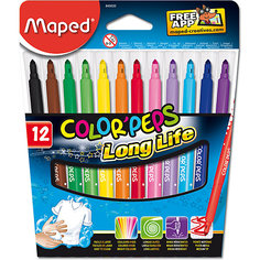 Фломастеры COLORPEPS, 12 цветов, MAPED