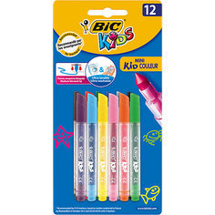 Фломастеры BIC Mini Kid Couleur, 12 цветов