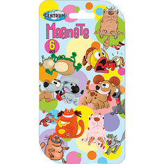 Магниты "Crazy pets", 6 шт., CENTRUM
