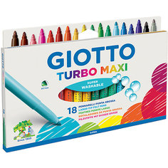 Утолщенные фломастеры на водной основе, 18 шт. Giotto