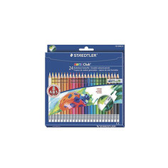 Цветные карандаши с ластиком NorisClub, 24 цв. Staedtler
