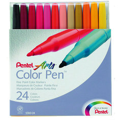 Фломастеры 24 цвета Color Pen Pentel