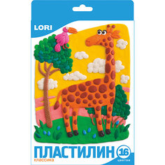 Пластилин «Классика» 16 цветов, 20 г Lori