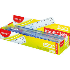 Линейка с держателем Maped "Essentials", 30 см