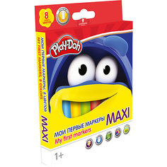 Фломастеры Maxi Академия Групп "Play-Doh", 8 цветов