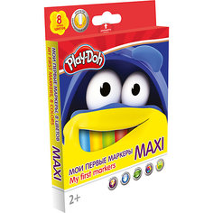 Фломастеры Maxi Академия Групп "Play-Doh", 8 цветов