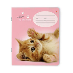 Тетрадь "Котята" 12 листов, клетка, 10 шт., рисунок Альт