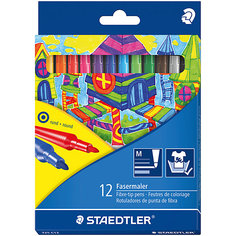 Набор фломастеров Noris Club, 12 цветов, Staedtler