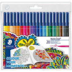 Набор фломастеров Noris Club, 20 цветов, специальное издание "Colour your moments!" Staedtler