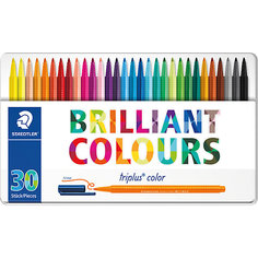 Набор фломастеров Triplus Color, 30 цветов, 1 мм, Staedtler