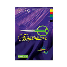 Набор цветной бумаги № 9 Альт А4, 5 листов (бархатная)