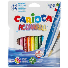Набор фломастеров CARIOCA ACQUARELL, 12 цв., в картонном конверте с европодвесом