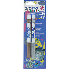 Фломастеры для декорирования DÉCOR с металлическим эффектом, 2 штуки Giotto