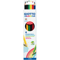 Цветные карандаши GIOTTO, 6 штук