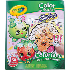 Раскраска с наклейками "Shopkins" Crayola