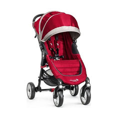 Прогулочная коляска Baby Jogger City Mini Single 4Wheel, красно-серый
