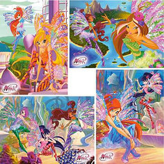 Пазлы Winx Club, 8*12*15*20 деталей, Castorland