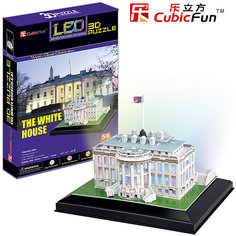 Пазл 3D "Белый дом с иллюминацией  (США)", CubicFun