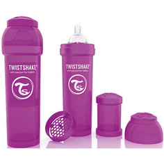 Антиколиковая бутылочка 330 мл., Twistshake, фиолетовый