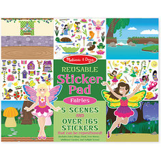 Книжка с многоразовыми наклейками "Феи" Melissa & Doug