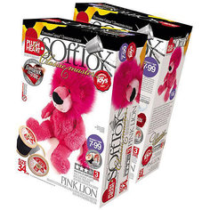 Плюшевое сердце Розовый лев Фантазер