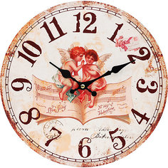 Часы настенные "Музыка ангелов", диаметр 34 см Белоснежка