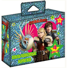 Пальчиковые краски "Драконы" 4 цвета*40 мл Centrum