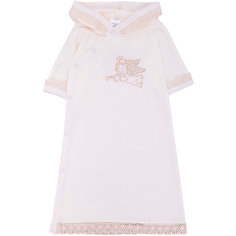 Крестильное платье с капюшоном, тесьма, р-р 74, NewBorn, белый