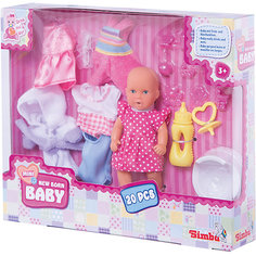Пупс с набором одежды и аксессуарами, 12 см, Simba