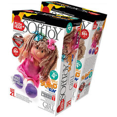 Плюшевое сердце Девочка с косичками Фантазер