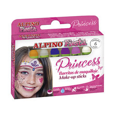 Детский аквагрим "Принцесса" (макияжные карандаши), 6*5 гр, 6 цв. Alpino